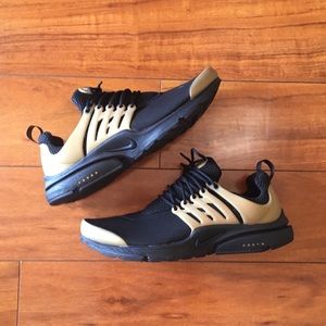 Nike Air Presto Black/Metallic Gold Mens 10